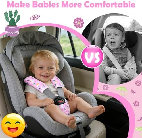 3 Pcs Stroller Straps Pads, Breathable Fabric - Image 3