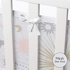 Sweet Jojo Designs + BreathableBaby 2-Piece Breathable Mesh Crib Liner Set - Image 5