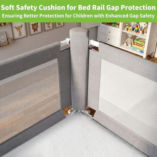 3-Piece Twin Size Bed Rail for Toddlers - Image 3