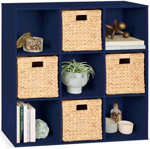 Best Choice Products Kids Bookcase 9-Cube Storage Organizer, 11in Shelf Opening by Unknown