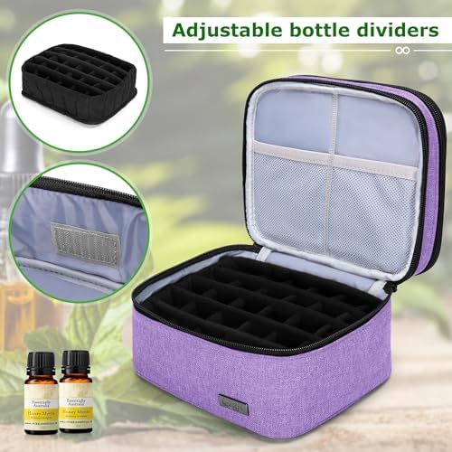 LUXJA Double-Layer Essential Oil Carrying Case Holds 30 Bottles - Image 4