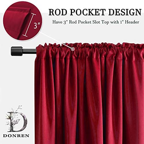 DONREN Christmas Red Valances for Bedroom - Image 2