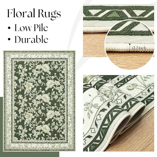 BILEEHOME Olive Green Area Rugs - Image 7