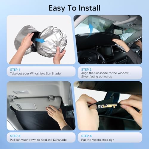 KUST Windshield Sun Shade for 2013-2018 BMW 3 Series/F30/F31/F80/M3 Accessories - Image 6