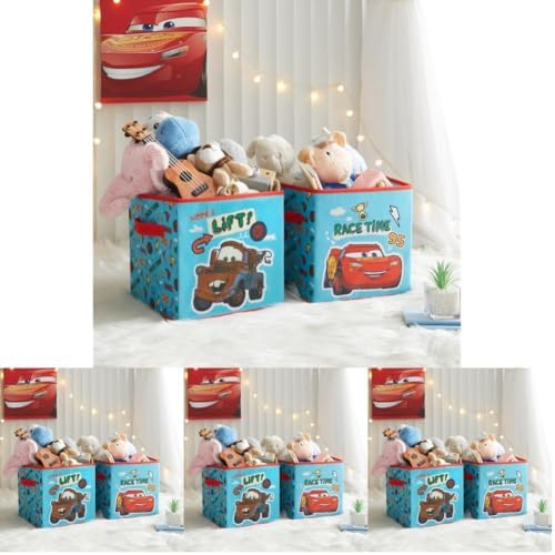 Idea Nuova Disney Cars Storage Cubes, Lightning McQueen Organizer Boxes by IdeaNuovaCharacterShop