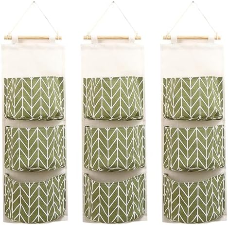 COVRA 3-Pack Wall Hanging Storage Bags – Over-the-Door Organizers by Unknown