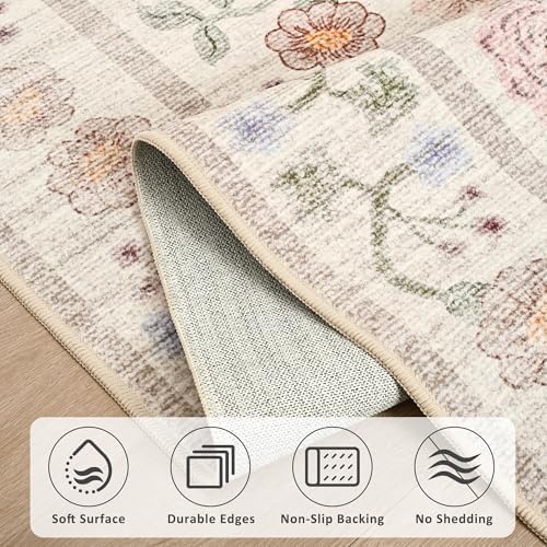 8x10 Area Rugs for Living Room Bedroom Floral Large Rug - Image 6
