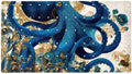 Shower Mat Non Slip 26.8 x 15.1 Inches, Octopus Floral Bathtub Mat Shower Stall by Anna+Cowper
