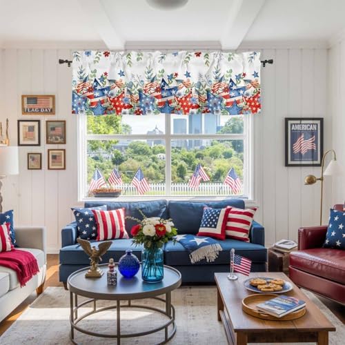 4th of July Kitchen Curtains Valances - Image 4