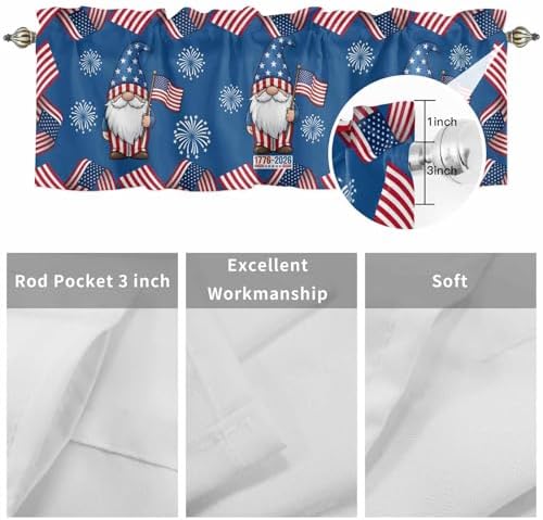 4th of July Kitchen Curtains Valances - Image 7