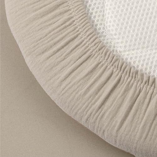 Muslin Bassinet Sheets 2 Pack, Universal Cotton Fitted Baby Mattress Sheet - Image 6