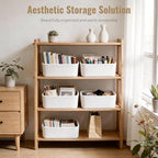 5 Pack Small Woven Storage Baskets - Image 2