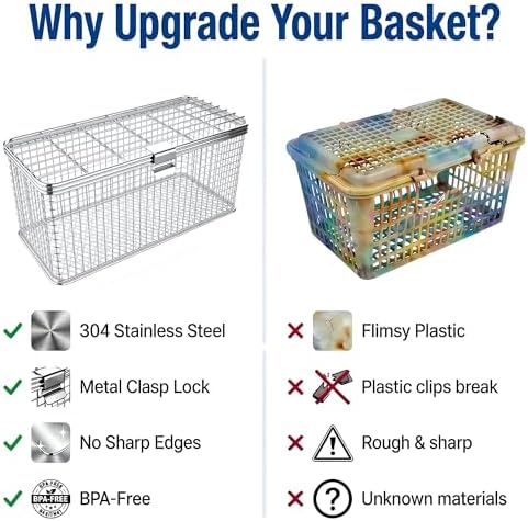Dishwasher Basket for Small Items, 18/8 Stainless Steel - Image 6