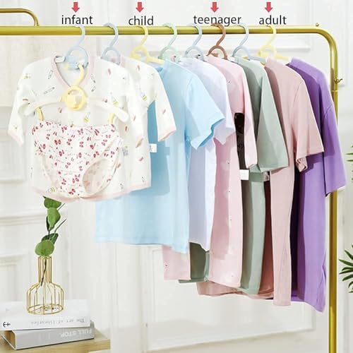 Baby Clothes Hangers 50 Pack, Plastic Kids Hangers Space Saving - Image 5