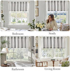 jinchan Linen Balanced Stripe Valances - Image 5