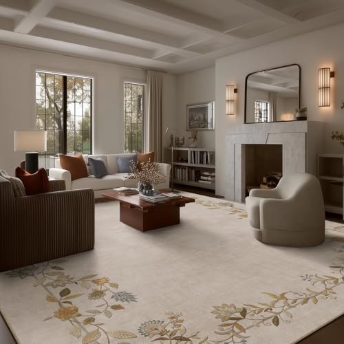 Washable Area Rugs for Living Room: 10x14 Large Rug Non Slip Bedroom Carpet - Image 2