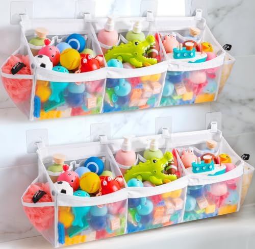 Criusia 2 Pack Extra Large Bath Toy Organizer by Criusia