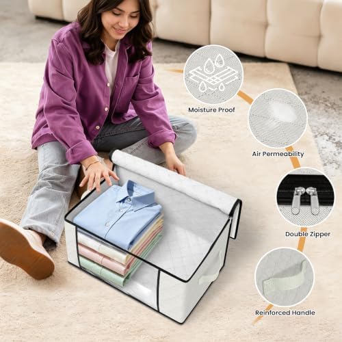 Fab totes 35L Closet Organizers, Foldable Under Bed Storage Containers - Image 6