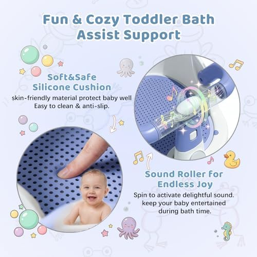 Baby Bath Seat for Babies 6 Months & Up, Non-Slip Toddler Bath Seat - Image 4
