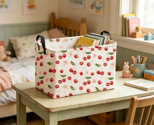 Sanjiaofeng Rectangular Kids Baskets, Kids Storage Bins, Collapsible Storage - Image 4