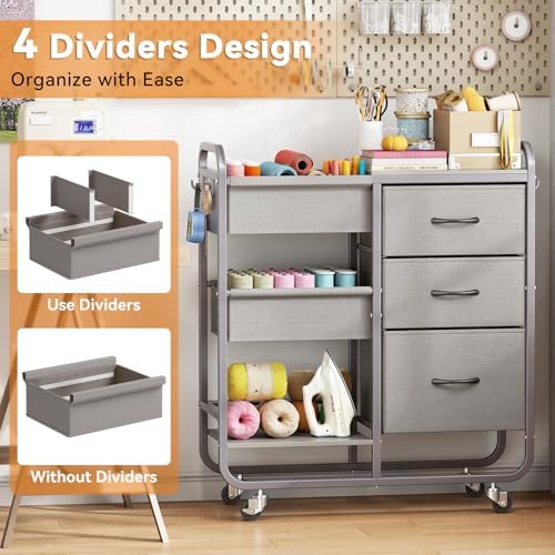 KINGRACK Baby Diaper Caddy Organizer and Storage Cart - Image 6
