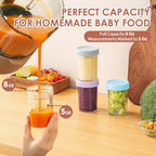 DRKIO 12 pcs Baby Food Storage Containers 8 Oz Small Glass Jars - Image 3