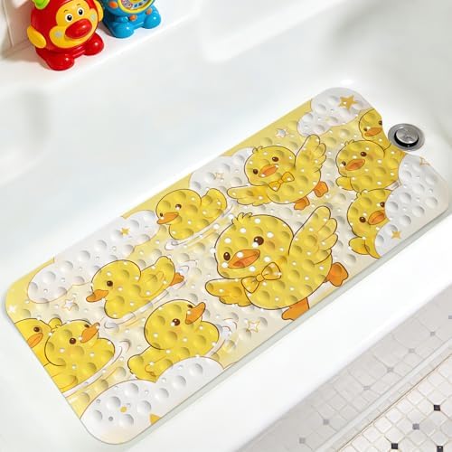 Kids Bathtub Mat, Non Slip Cartoon Bath Mat by KINUUIS