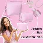 Huhumy 2 Pcs Makeup Bag Set for Women, Thin Stripe - Image 2