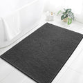 Chenille Bathroom Rug 40"x60" Dark Gray, Large Plush Bath Mat by Kildoss
