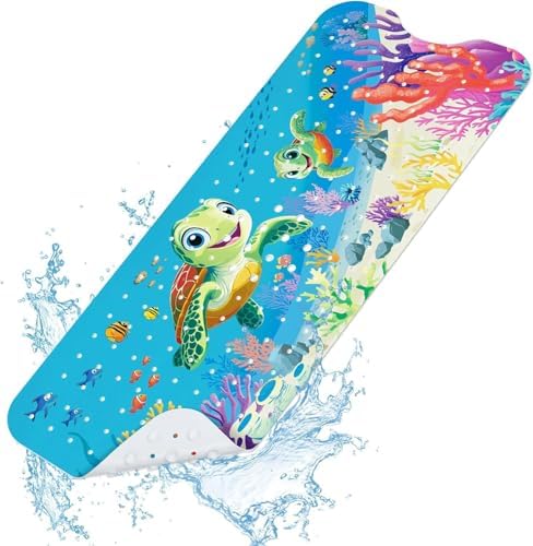 SHUCHING Baby Bath Mat for Tub Non Slip-40x16 Inch, Sea Turtle by SHUCHING