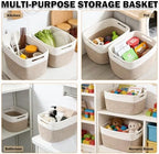 6 Pack Woven Rope Baskets, 12.6"×9"×7.8" Storage Bins - Image 6