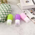Mziart Travel Bottles for Toiletries, TSA Approved 2oz Silicone Travel Size - Image 3