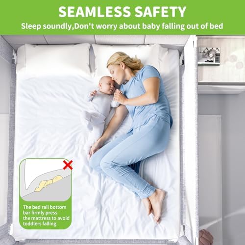 1-Piece Adjustable Height Baby Bed Rail, Kids Safety Guard Rails - Image 5