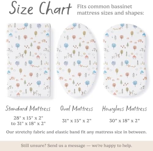 Sorrel + Fern Baby Bassinet Sheets 2-Pack - Image 5