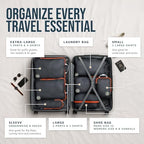 TRIPPED Travel Gear Large Compression Packing Cubes 7-Piece Set - Image 2