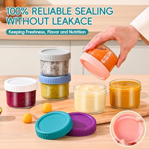 Dehov 6-Piece Glass Baby Food Containers - Image 4