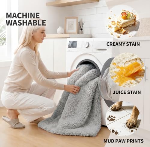 ILANGO Toilet Rugs U Shaped 22" × 24", Soft Absorbent Microfiber Bath Rugs - Image 4
