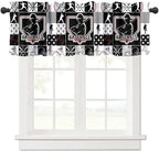 Sports Valance Curtains Boys Teens Baseball Ball Game Patchwork Print Window by Unknown