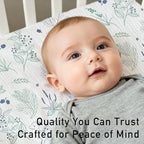 Muslin Pack N Play Sheets Fitted 2 Pack, Mini Crib Mattress Sheets Stretchy - Image 3