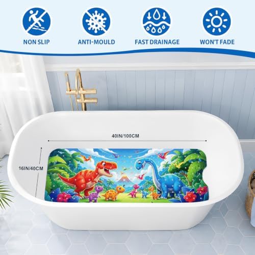 XIYUNTE Bath Mat for Tub Non Slip Bathtub Mat Non Slip 40x16 Baby Bath Mat - Image 2
