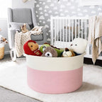 MEGASKET Pink Storage Baskets for Organizing, Large Toy Basket, Soft Pink - Image 6