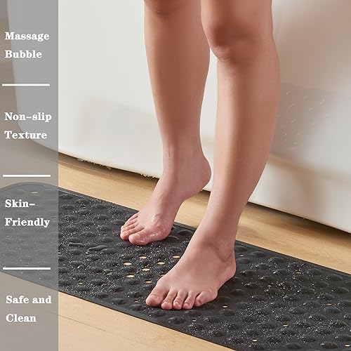 YANZIFLY Bathtub Mat for Shower: Soft Silicone Bath Mat Non Slip - Image 4