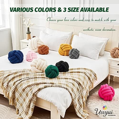Uvvyui Knot Pillow Ball, Soft Home Decorative Pillows, Round Throw Pillow - Image 6