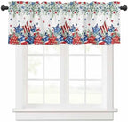 4th of July Kitchen Curtains Valances by VandarllinHomeKitchenDecor