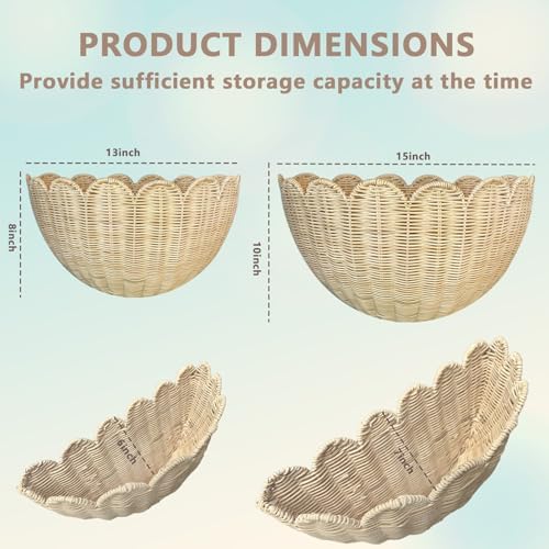 Scalloped Wall Basket - Image 2