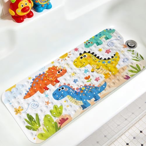 Kids Bathtub Mat, Non Slip Cartoon Bath Mat by KINUUIS
