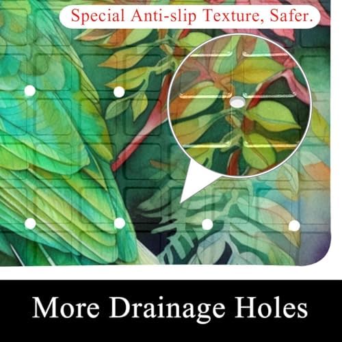 Shower Mat Bathtub Mat, 26.8x15.1 inch, Non-Slip Bath Mat - Image 2