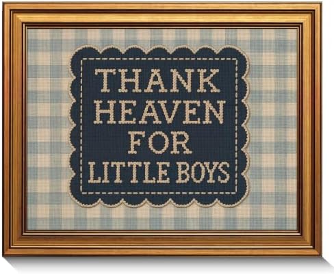 Vintage Gold Framed Baby Boy Nursery Wall Art Inspirational Quote Wall Art by Unknown