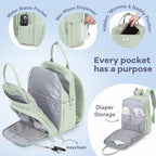 RUVALINO Diaper Bag Backpack-Multifunction Baby Travel Bag - Image 3