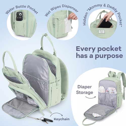 RUVALINO Diaper Bag Backpack-Multifunction Baby Travel Bag - Image 3